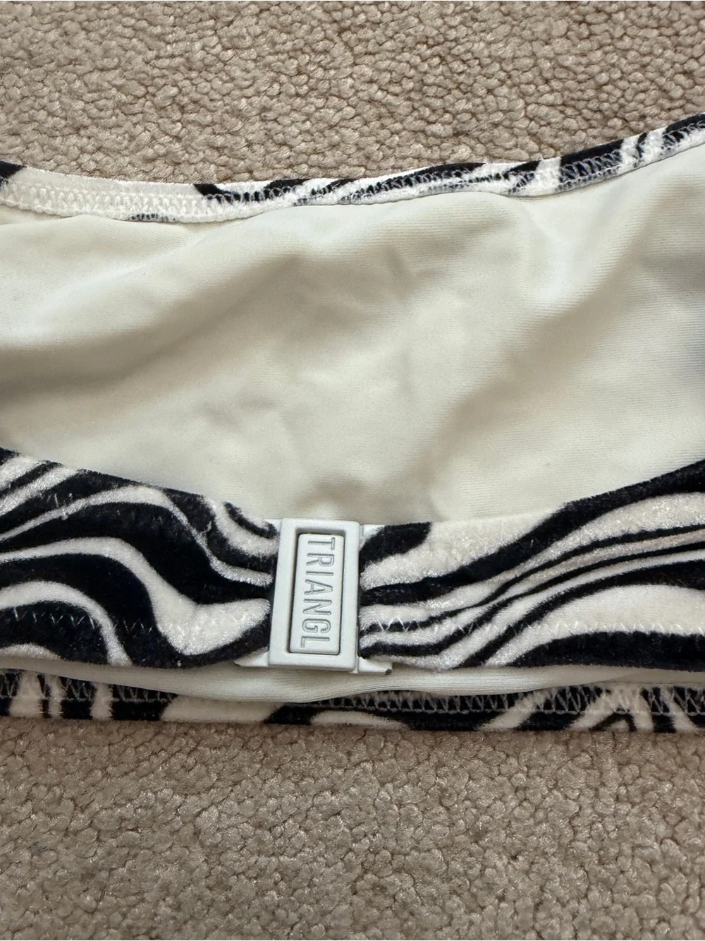 triangl swimwear Black & White Swirl Bikini Set